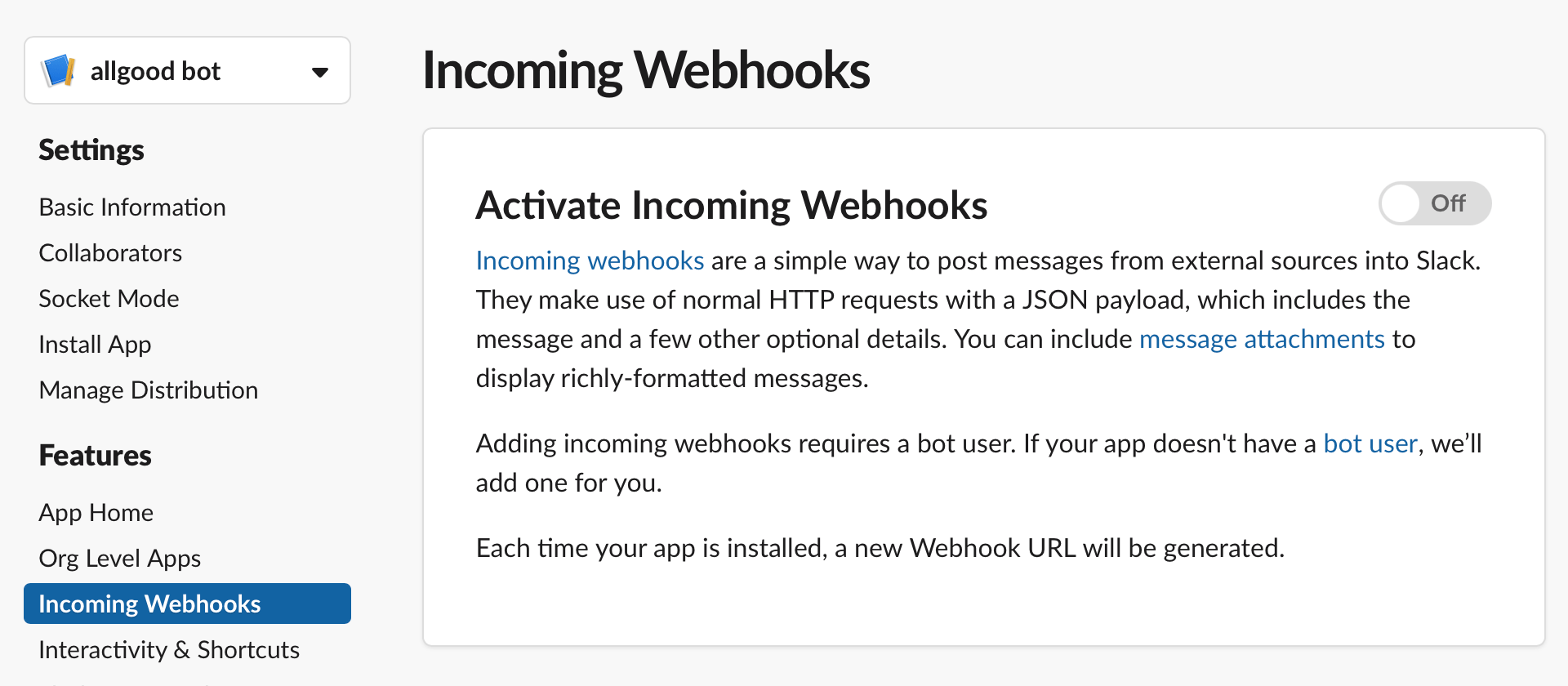 Enable webhooks