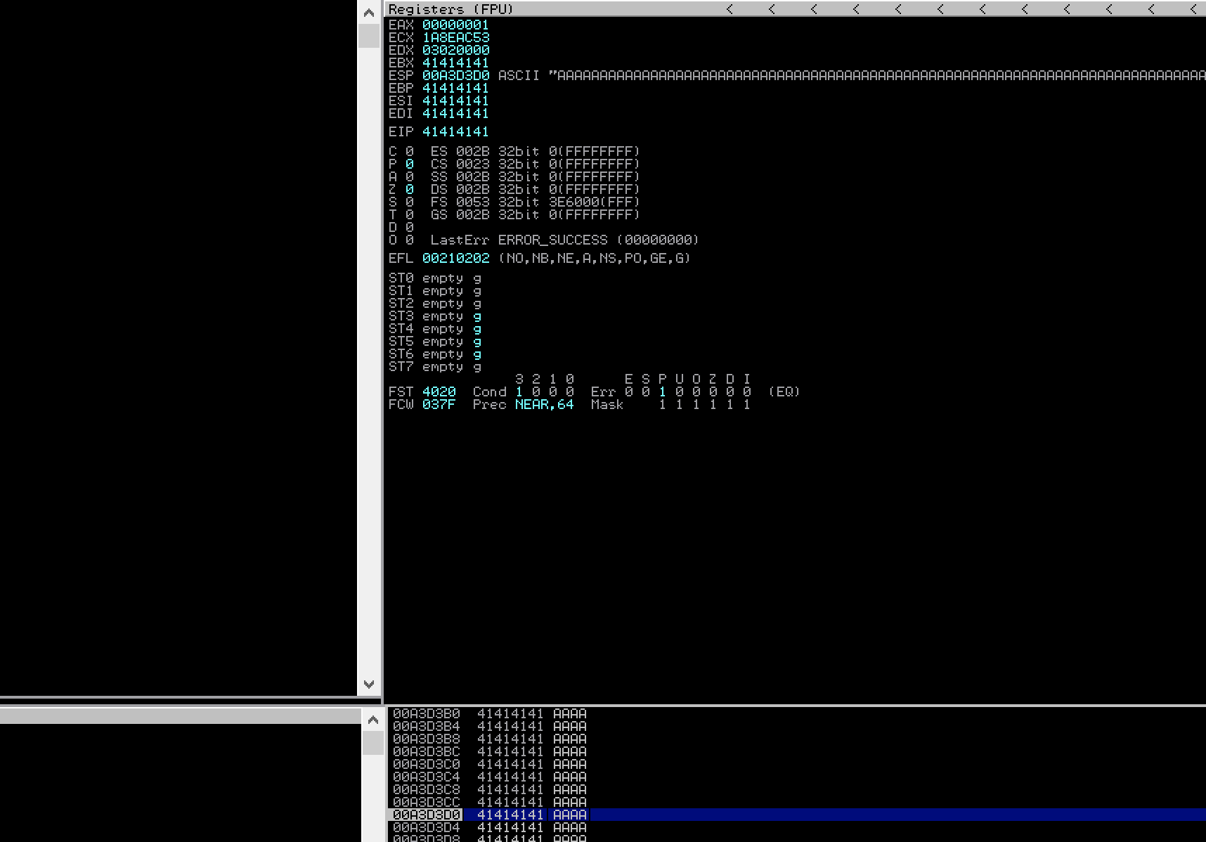 Crash for payload size 2000