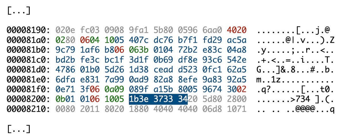 Account information in payload
